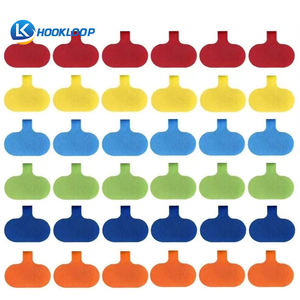 Étiquettes de câble métallique en gros imprimant des étiquettes de câble en papier en matériau synthétique PP étiquettes de fil à crochet et boucle inscriptibles en nylon - Product Image 1