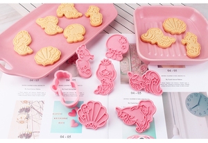 Homesun Set di 6 Nuovi Stampini per Biscotti a Forma di <span class=keywords><strong>Sirena</strong></span>, Tagliabiscotti per Dolci e Caramelle - Product Image 6