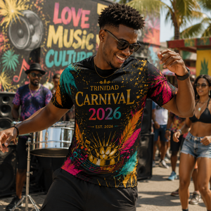 Trinidad Carnival Inspired <b>Shirt</b> <b>Caribbean</b> Festival Music Party Graphic Tee Tropical Culture Party Souvenir All Over Print <b>Shirt</b> - Product Image 1