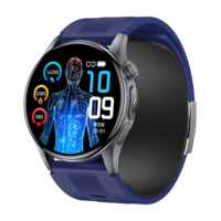 Reloj Inteligente para Hombre con ECG/PPG, Correa de Cuero, Resistente al Agua IP67, Carga Magnética, Pantalla AMOLED