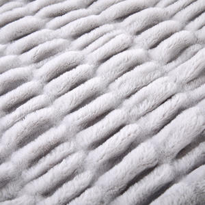 LongFine lumière luxe vison Deluxe lapin homme fait artificielle fausse fourrure polaire hiver cravate teinture Spandex polaire canapé couverture tissu - Product Image 3