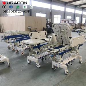 नए अस्पताल रोगी आपातकालीन स्थानांतरण स्ट्रेचर बिस्तर चिकित्सा रोगी परिवहन एम्बुलेंस स्ट्रेचर ट्रॉली बिस्तर - Product Image 5