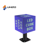 Écran publicitaire LED extérieur étanche de forme spéciale pour enseignes de magasin, écran cube à quatre faces pour affichage en ascenseur et commerce de détail