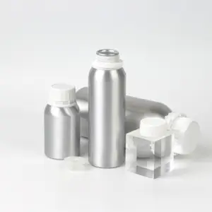 Commercio all'ingrosso 100ml 300ml 500ml metallo profumo olio Attar bottiglie di alluminio con tappo antifurto