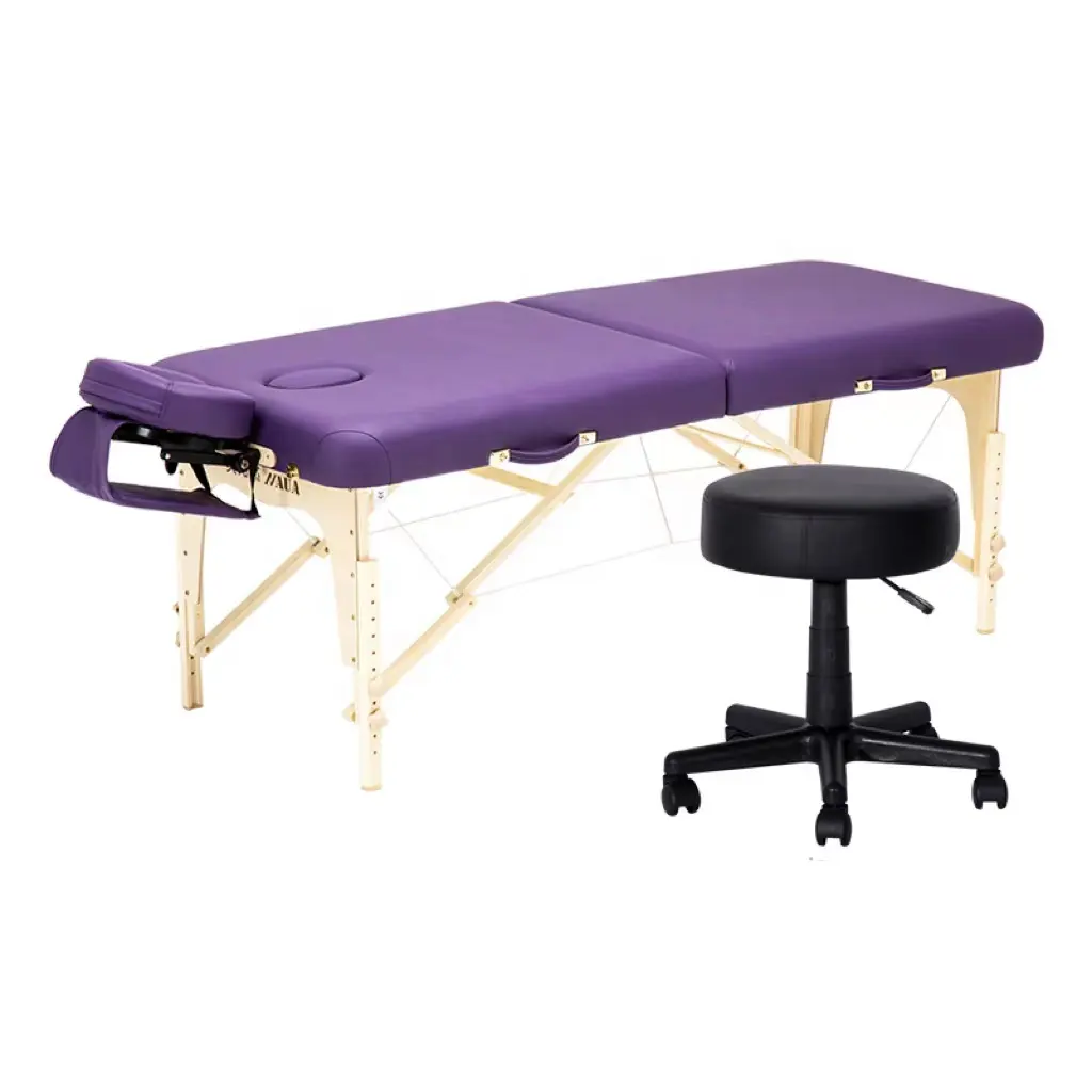 Mesa de massagem portátil dobrável, cama de cílios para spa com pernas dobráveis