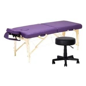 Taşınabilir masaj masası katlanabilir Lashbed yatak Spa mağazası için katlanır bacaklar ile