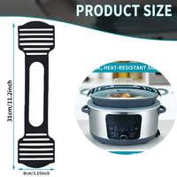 Couvercle en silicone avec sangle de transport et loquet pour autocuiseur Ninja Crockpot