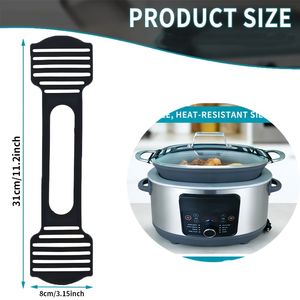 Couvercle en silicone avec sangle de transport et loquet pour autocuiseur <span class=keywords><strong>Ninja</strong></span> Crockpot - Product Image 2