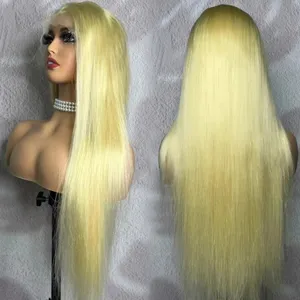 Letsfly 3 Stks Gratis Verzending 613 Blonde 13X4 Lace Frontale Pruiken Recht/Body Wave/Diepe Golf 200% Dichtheid Remy Hair 100% Menselijk Haar