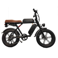 Vélo électrique pliable rétro mini 20 pouces avec pneus larges 4.0, moteur brushless 500W, batterie 48V, cadre en acier haute teneur en carbone, 7 vitesses Shimano, assistance au pédalage et freins à disque