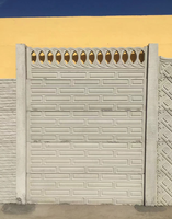 Moule d'injection plastique GOIN pour panneaux muraux 3D en faux béton, panneaux de mur de soutènement, moule de clôture personnalisable