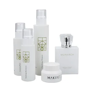 Sang Trọng Mỹ Phẩm Bao Bì Set Fine Glass Nước Hoa Chai Lotion Bơm Chai