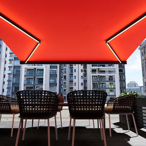 Auvent motorisé extérieur auvent sur une <span class=keywords><strong>porte</strong></span> en aluminium auvent en fer forgé auvent en acier électrique ensemble complet auvent rétractable ser - Product Image 1