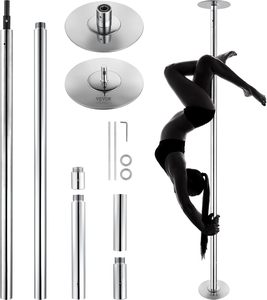 Kit d'entraînement de pole dance en acier inoxydable de 45 mm, rotation à 360°, amovible, installation facile, fonctionnalités réglables, <span class=keywords><strong>fitness</strong></span>, OEM - Product Image 2
