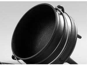 หม้อดัตช์โอเว่นเหล็กหล่อสามขา ฝาปิดขนาดใหญ่ หม้อพ็อตจี้แบบแอฟริกัน หลายขนาด อุปกรณ์ทำอาหารสำหรับตั้งแคมป์และกิจกรรมกลางแจ้ง ทำจากโลหะ ให้ความร้อนได้ดีเยี่ยม - Product Image 3