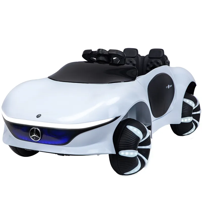 Juguete de paseo eléctrico de cuatro ruedas de gama alta para niños, cochecito Columpio de bebé con Control remoto, tracción en las cuatro ruedas, nuevo diseño de plástico