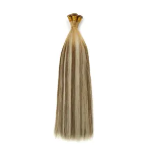 The new 2024 British 8-30 inch hair extensions feature hand knotted weft knitted European extensions with dense hair at the ends