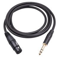 Adaptateur convertisseur stéréo équilibré 6,35 mm vers XLR femelle pour haut-parleur, guitare, microphone, câble audio XLR