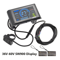 Vélo électrique de montagne, scooter, bicyclette 36V 48V 52V 60V, écran LCD coloré SW900, instrument de contrôle de vitesse, affichage avec NFC