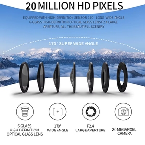 Caméra vidéo étanche HD 1080P pour sports de plein air, cyclisme, plongée, <span class=keywords><strong>action</strong></span> 4K SC002 VL - Product Image 4