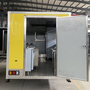 Kiosque alimentaire mobile en acier inoxydable à prix abordable, camion de restauration personnalisable et très demandé, en vente - Product Image 3