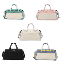 Sac de sport grande capacité avec compartiments humides et secs, sac de voyage pour hommes et femmes