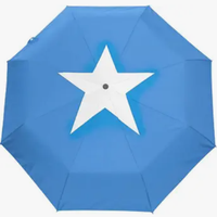 Parapluie entièrement automatique de haute qualité imprimé avec les drapeaux des pays du continent africain (Rwanda, Afrique du Sud, Somalie, Sierra Leone, Sénégal) – Style national créatif