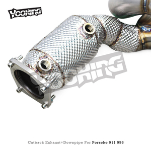 Sistema de escape YD <span class=keywords><strong>Turbo</strong></span> para <span class=keywords><strong>Porsche</strong></span> 911 Carrera <span class=keywords><strong>996</strong></span> <span class=keywords><strong>TURBO</strong></span> 3,6 T 1997-2005 silenciador de escape de acero inoxidable con tubo de bajada de catalizador - Product Image 3