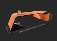Bureau de direction haut de gamme en L pour usage personnel avec armoire intégrée – Ensemble de mobilier de bureau à domicile SOHO tout-en-un