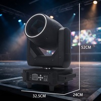 Projecteur de scène professionnel 300W 16 canaux à faisceau mobile DMX512 avec éclairage auxiliaire à bande lumineuse pour mariage, discothèque, club
