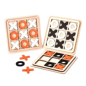 ECO Customized Logo Portable Bamboo & Wood Embossed Tic Tac Toe <b>Game</b> Set for Kids and Adults Promotional <b>Gift</b> - Product Image 4