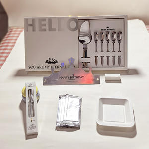 Conjunto de Utensílios de Mesa para Festas em Caixa, Conjunto de Faca e Garfo de Aço Inoxidável, Utensílios para Bolos - Product Image 4