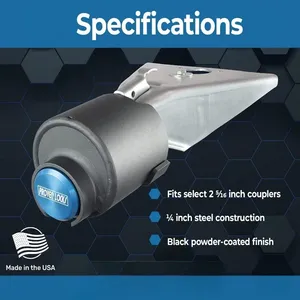 Modelo 2516 Cerradura de remolque pulida duradera Se adapta a 2 acopladores de <span class=keywords><strong>5</strong></span>/16 pulgadas Asegura cadenas de seguridad Hecho en China (Azul) - Product Image 4