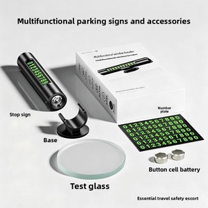 Marteau de sécurité d'urgence 4-en-1 XYC noir pour briser les vitres de <span class=keywords><strong>voiture</strong></span>, en alliage d'aluminium et ABS, outil d'évasion multifonctionnel - Product Image 2