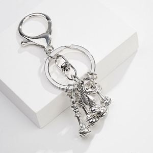 Custom 3D Hard Enamel Chessboard Chess Pieces Fan Club Souvenir Metal <b>Key</b> <b>Chain</b> Keyring Car Pendant International Chess Keychain - Product Image 5