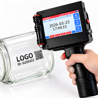 Imprimante jet d'encre portable de qualité éprouvée, grande taille, hauteur d'impression 12,7 mm, pour le codage de la date sur les gobelets en plastique