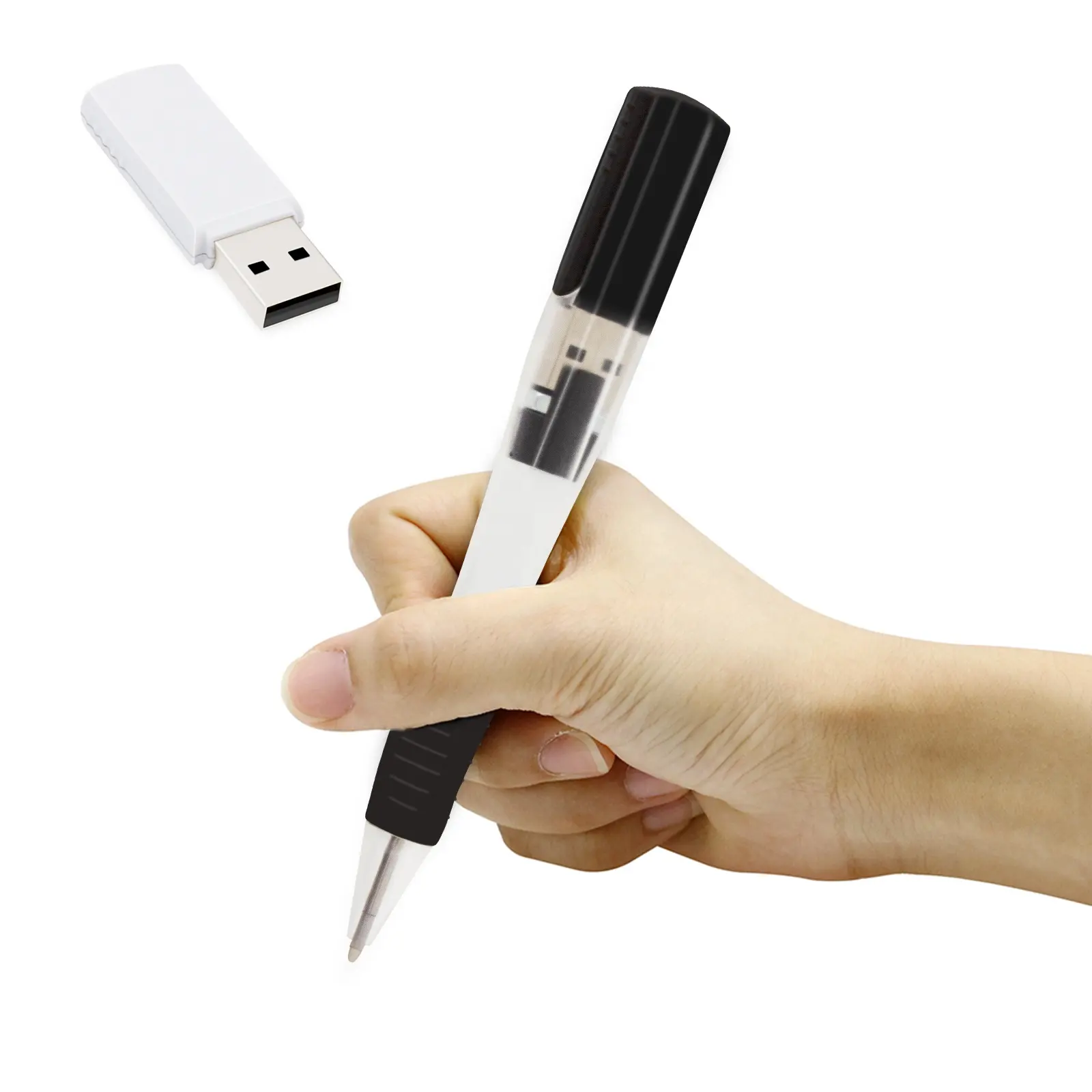 उच्च गुणवत्ता वाले विज्ञापन उपहार 1 में 2 अनुकूलित लोगो प्लास्टिक यूएसबी फ्लैश ड्राइव कलम Ballpoint 4gb 8gb 16gb 32gb पेन ड्राइव