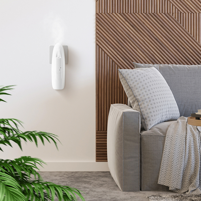 SCENTA APP Control Home Fragrance Diffuser Smart Waterless Essential Oil Nebulizing Wall Plug in Aroma Diffuser OEM Custom Logo
