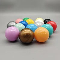 Balle décorative en plastique de 6 cm pour cadeau, unisexe, 0-24 mois, vente en gros, balle colorée avec impression de logo pour jouet, couleur brillante