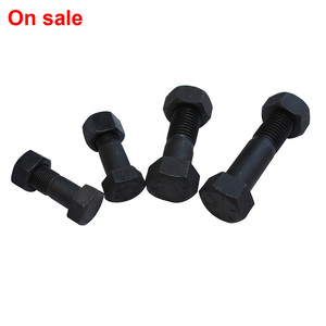 m40 m28 m16 hex lin noir 8,8 gradestandard taille haute tension aigue boulons de la piste de charrue et écrous - Product Image 1