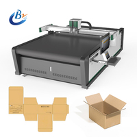 Plotter de corte plano CNC, máquina para hacer cajas corrugadas digitales, máquina para cortar cajas de cartón