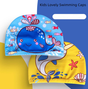 Adorable bonnet de bain pour enfants au design de dessin animé, durable pour les sports nautiques en plein air, motifs d'animaux de haute qualité, bonnet de bain - Product Image 6