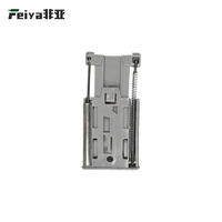 Amortisseur hydraulique en acier inoxydable et plastique - Amortisseur anti-basculement à double ressort et roulement à billes pour porte coulissante de placard