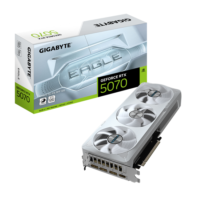 Ice Falcon GeForce RTX 5070 Eagle OC ICE SFF12G Gaming AI Graphics Card