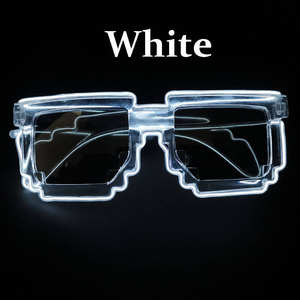 Gafas de Plástico con Luces LED de Feliz Año Nuevo, Gafas Brillantes Inalámbricas de Neón EL para Festivales, Navidad, Graduación, Día del Padre - Product Image 5
