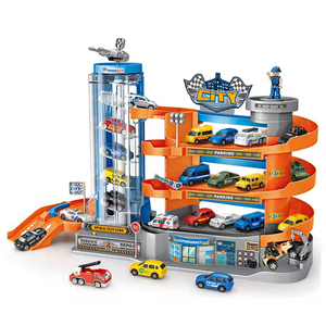 Voitures <span class=keywords><strong>de</strong></span> simulation pour garage, jouets pour enfants, rotation électrique, piste <span class=keywords><strong>de</strong></span> garage - Product Image 1