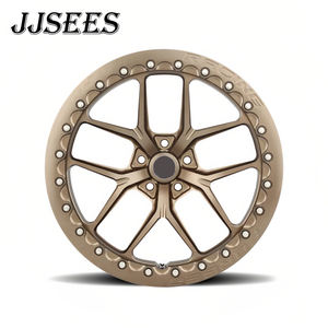 Rines JJSEES de Bronce Forjado Personalizados con Beadlock, Cóncavos Profundos, 17 18 19 20 22 24 Pulgadas, 5x114.3 5x120 5x112 Pcd para Camaro Corvette <span class=keywords><strong>C5</strong></span> C6 - Product Image 4