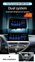 Autoradio Android 13 de 10,25 pouces pour Lexus RX RX270 RX350 RX450H 09-12, lecteur multimédia vidéo, CarPlay, autoradio, navigation GPS