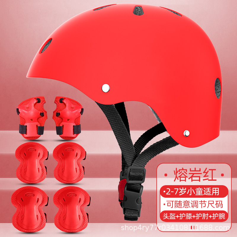 Casco rojo brillante [tamaño ajustable]