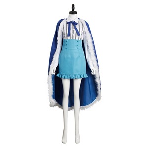 Costume de cosplay Ulti pour femme, ensemble complet avec cape bleue, chemise et jupe, robe de personnage d'anime - Product Image 2